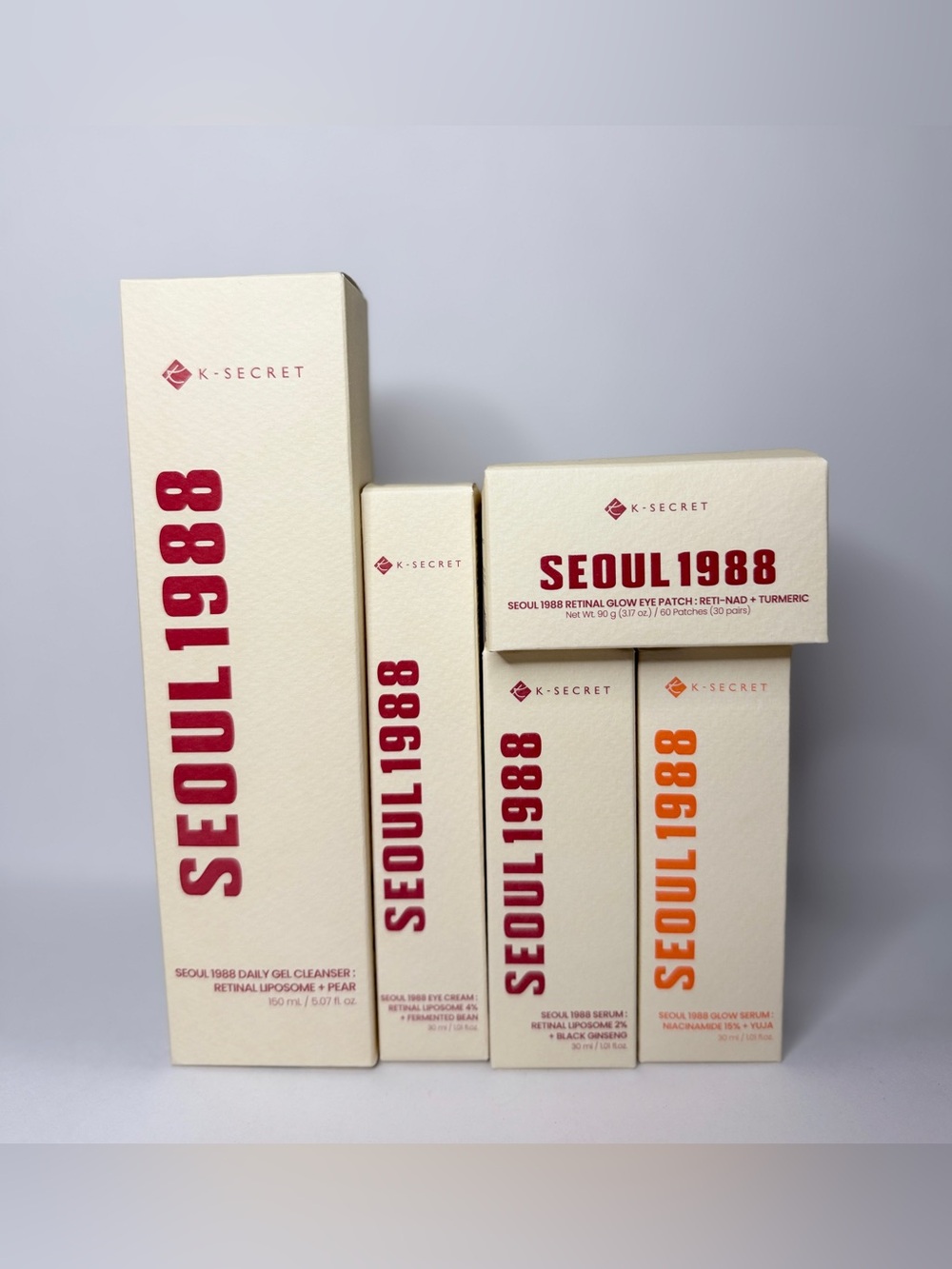 K-SECRET SEOUL 1988 Korean Skincare 5-Piece Set | NEW
